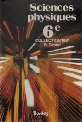 Couverture du produit · Sciences physiques, 6e