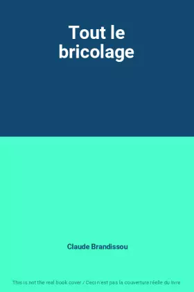 Couverture du produit · Tout le bricolage