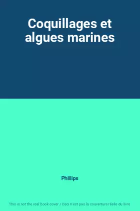 Couverture du produit · Coquillages et algues marines
