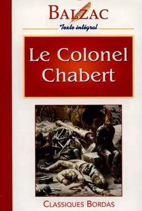 Couverture du produit · BALZAC/CB COLONEL CHABERT    (Ancienne Edition)