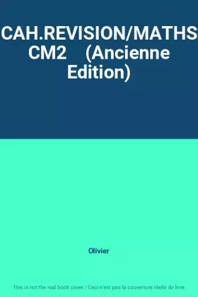 Couverture du produit · CAH.REVISION/MATHS CM2    (Ancienne Edition)