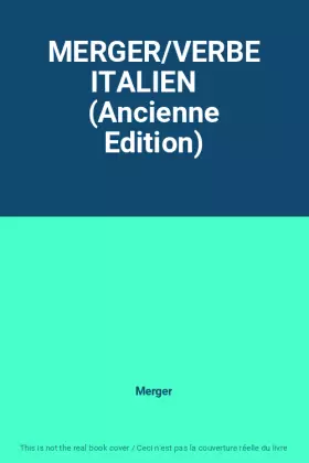 Couverture du produit · MERGER/VERBE ITALIEN    (Ancienne Edition)