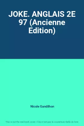 Couverture du produit · JOKE. ANGLAIS 2E 97 (Ancienne Edition)