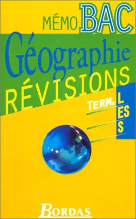 Couverture du produit · MEMO BAC GEOGRAPHIE    (Ancienne Edition)