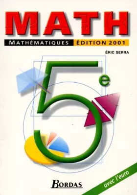 Couverture du produit · Maths, 5e. Manuel 2001