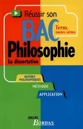 Couverture du produit · 011 - PHILO. LA DISSERTATION (Ancienne Edition)