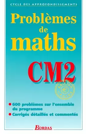 Couverture du produit · Problèmes de maths, CM2