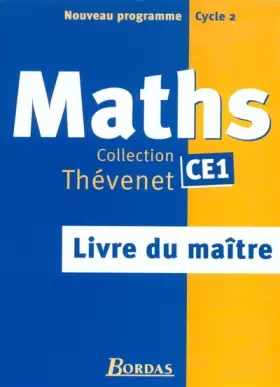 Couverture du produit · Thévenet : Maths, CE1 (Manuel du professeur)