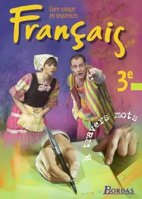 Couverture du produit · À travers mots : Français, 3e (Manuel)