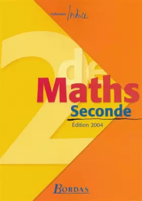 Couverture du produit · Indice : Maths, 2de (Manuel)
