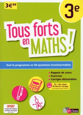 Couverture du produit · Tous forts en Maths 3e