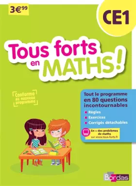 Couverture du produit · Tous forts en Maths CE1 - Nouveau programme 2016