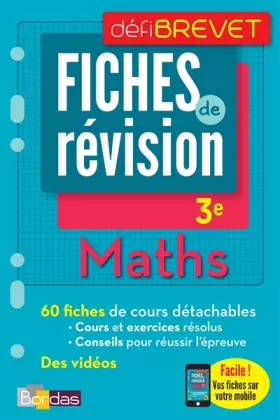 Couverture du produit · Maths 3e: Fiches de révision