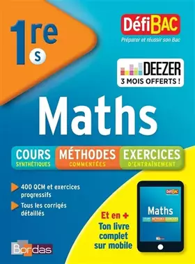 Couverture du produit · DéfiBac Cours/Méthodes/Exos Maths 1re S