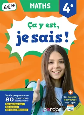 Couverture du produit · Ça y est, je sais ! Maths 4e
