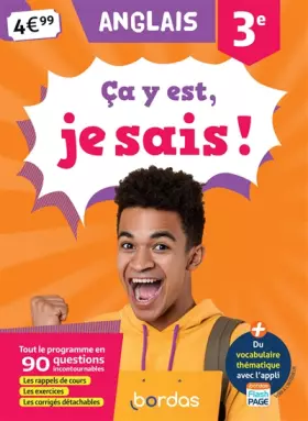 Couverture du produit · Ça y est, je sais ! Anglais 3e