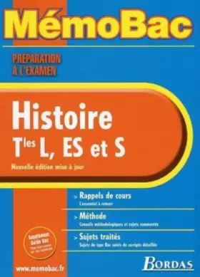 Couverture du produit · MEMO PREPA EXAM HISTOIRE TERM    (Ancienne Edition)