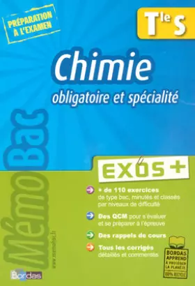 Couverture du produit · MEMOBAC EXOS + CHIMIE TERM S