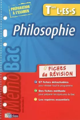 Couverture du produit · MEMOBAC REVISION PHILO TER LES