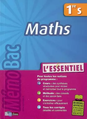 Couverture du produit · MEMOBAC ESSENTIEL MATHS 1RE S