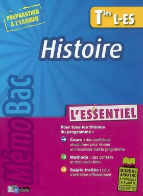 Couverture du produit · MEMOBAC ESSENTIEL HIST TER LES