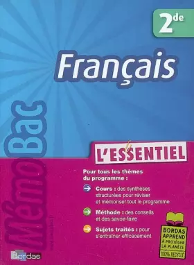 Couverture du produit · MEMOBAC ESSENTIEL FRANCAIS 2DE
