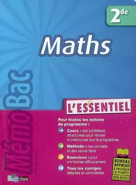 Couverture du produit · Maths 2e : L'essentiel