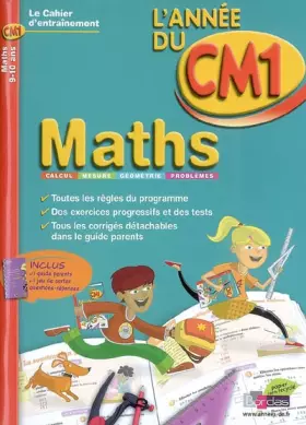 Couverture du produit · CAHIER DE L'ANNEE DE - MATHS CM1 - (Ancienne édition)