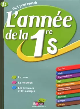 Couverture du produit · L'année de la 1e S