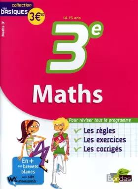 Couverture du produit · Maths 3e