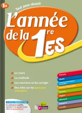 Couverture du produit · ANNEE DE LA 1ERE ES