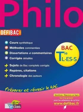 Couverture du produit · DEFIBAC C/M/EXO PHILO TER L-ES