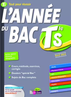 Couverture du produit · L'année du Bac terminale S : BAC 2013