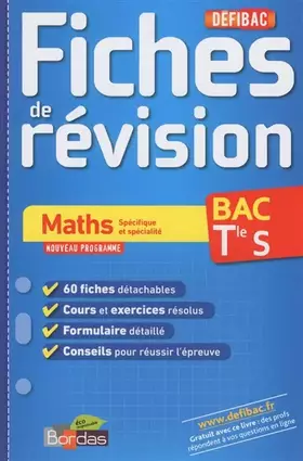 Couverture du produit · DEFIBAC FICHES MATHS TERM S