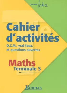 Couverture du produit · Maths Tle S : Cahier d'activités