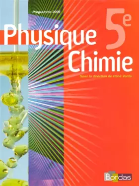 Couverture du produit · Physique Chimie : Vento 5e * Manuel de l'élève