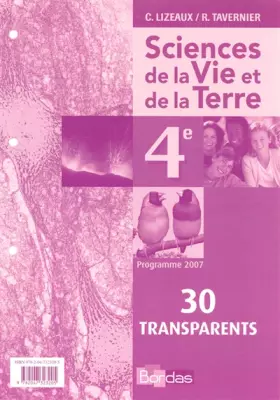 Couverture du produit · TRANSPARENTS SVT 4E 2007
