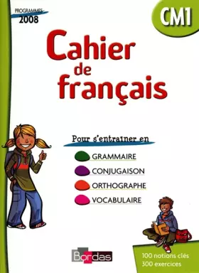 Couverture du produit · Cahier de français CM1