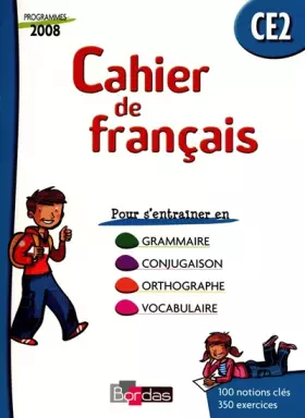 Couverture du produit · Cahier de français CE2