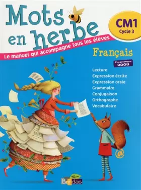 Couverture du produit · MOTS EN HERBE CM1 MANUEL 2013