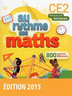Couverture du produit · Au rythme des maths CE2 par domaines