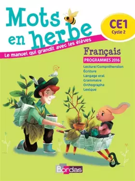 Couverture du produit · Mots en herbe CE1
