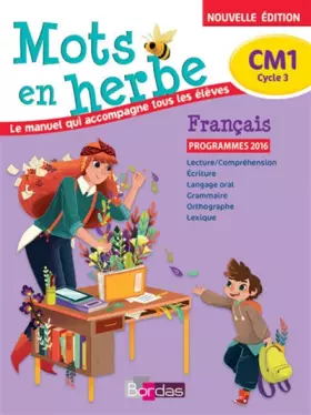 Couverture du produit · Mots en herbe CM1