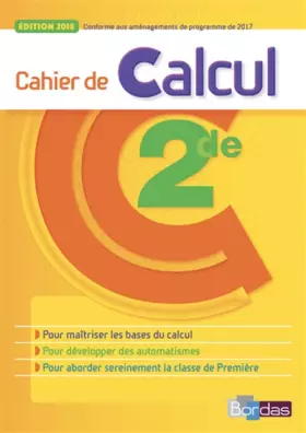 Couverture du produit · Cahier de Calcul - Mathématiques 2de