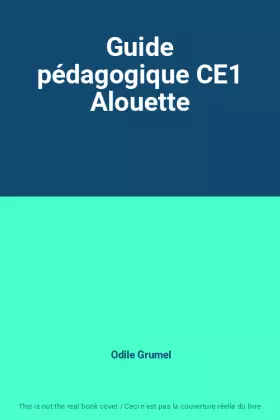 Couverture du produit · Guide pédagogique CE1 Alouette