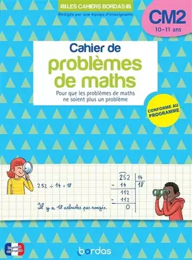 Couverture du produit · Cahier de problèmes de maths CM2
