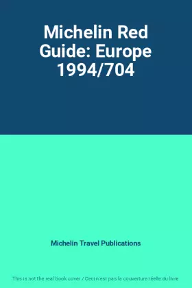 Couverture du produit · Michelin Red Guide: Europe 1994/704