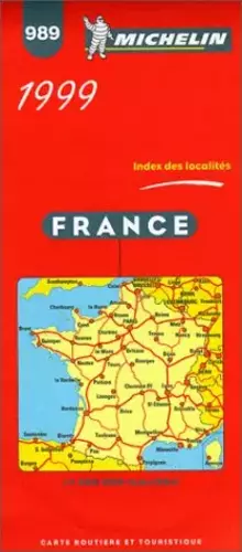 Couverture du produit · Michelin Main Road Map: France/1999
