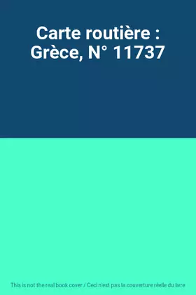 Couverture du produit · Carte routière : Grèce, N° 11737