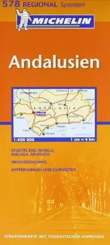 Couverture du produit · Michelin Spanien Süd 1 : 400 000. Andalucia.
